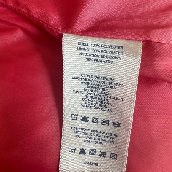 LANSโS END padded vest with goose feather used as a new strong pink, size L - Picture 11 of 13